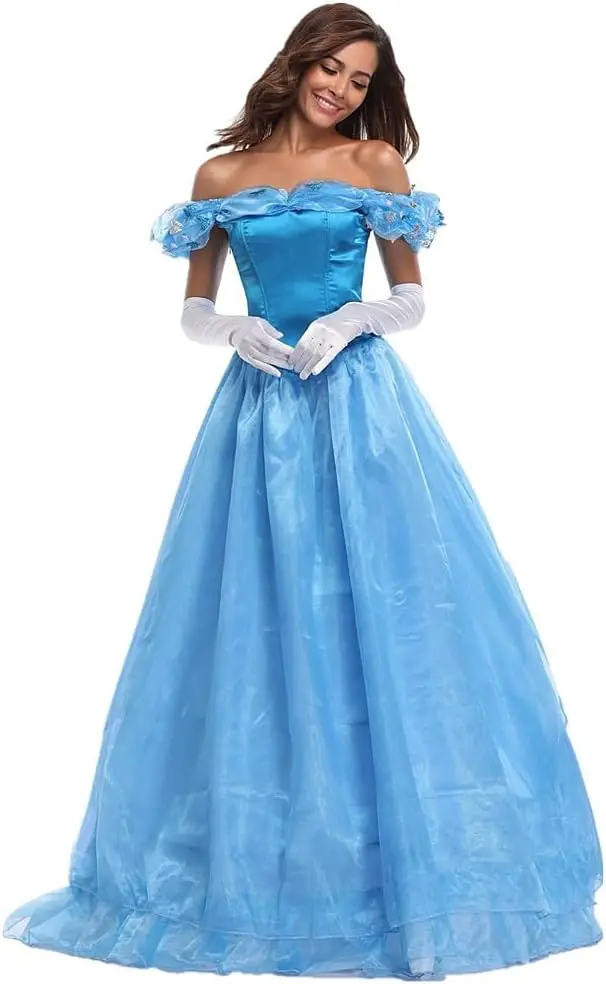 Women\'s Princess Costume Halloween Dress Up Cosplay Party Outfit Ball Gown Prom  cosplay costume women