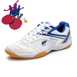 Professional Men's and Women's Table Tennis Shoes Spring Lightweight Badminton Shoes Men's Lace-up Breathable Volleyball Shoes