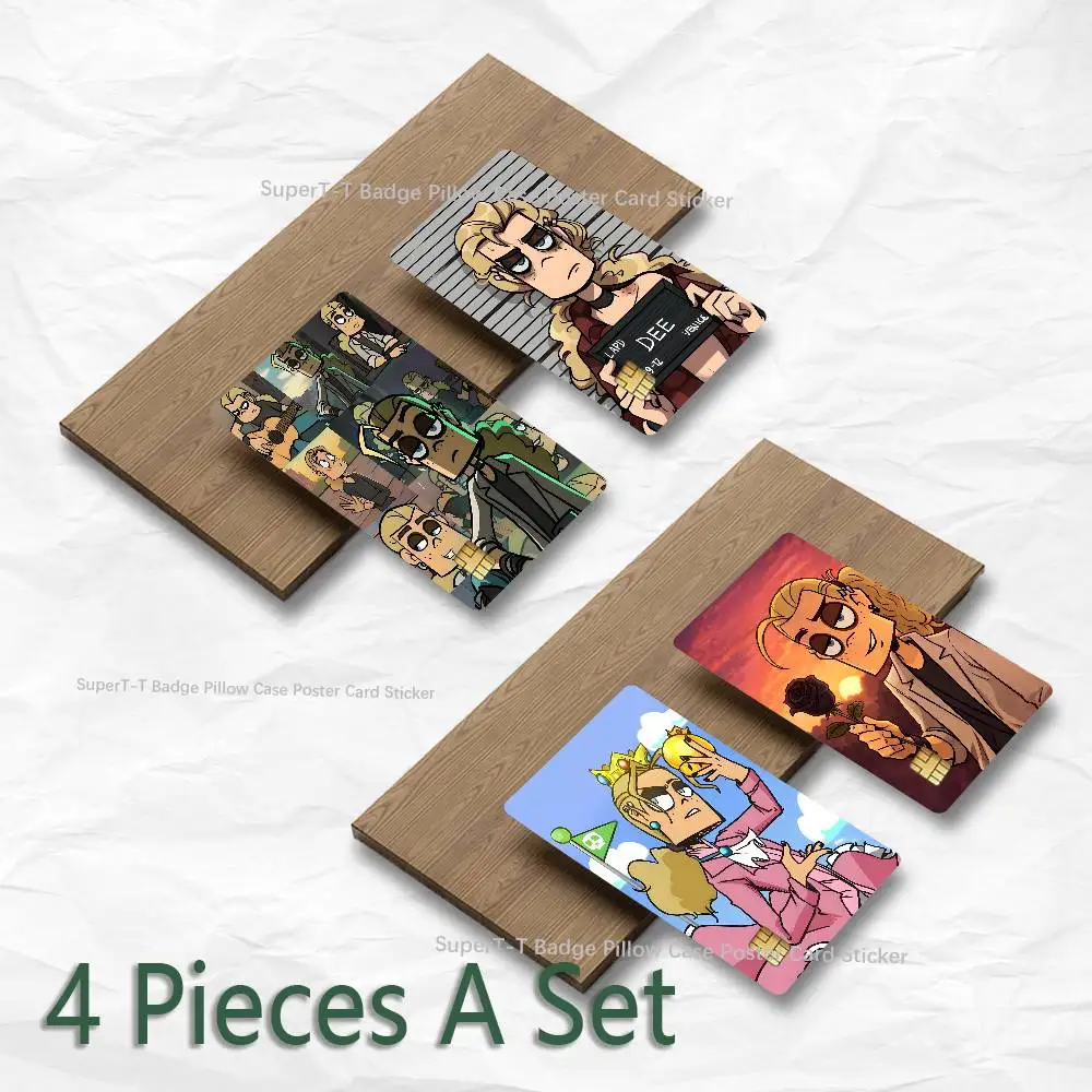 M-Metal Family Glam Credit Debit Card Sticker Bus Pass Diy Waterproof Small Chip Film Sticker Decoration