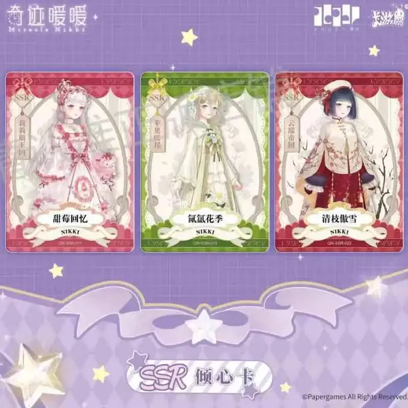 KAYOU 1-5 MIRACLE Nikki การ์ดเทพธิดาคอลเลกชันอะนิเมะการ์ด Mystery กล่องเกมกระดานของเล่นของขวัญวันเกิดสําหรับชายและหญิง