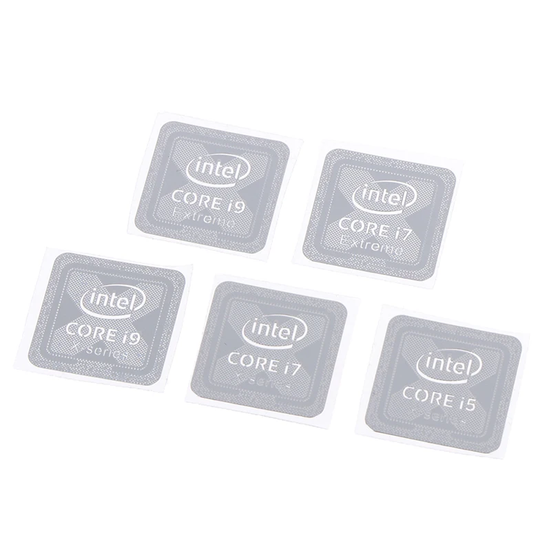 Autocollant métallique Intel Core I9, I7, I5, I3 CPU 10e génération, étiquette pour ordinateur portable, logo pour ordinateur portable, maison, école, bureau