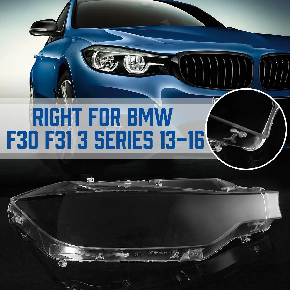 

1 пара, задний Прозрачный Абажур для BMW F30 F31 3-Series 320 328 335-2013