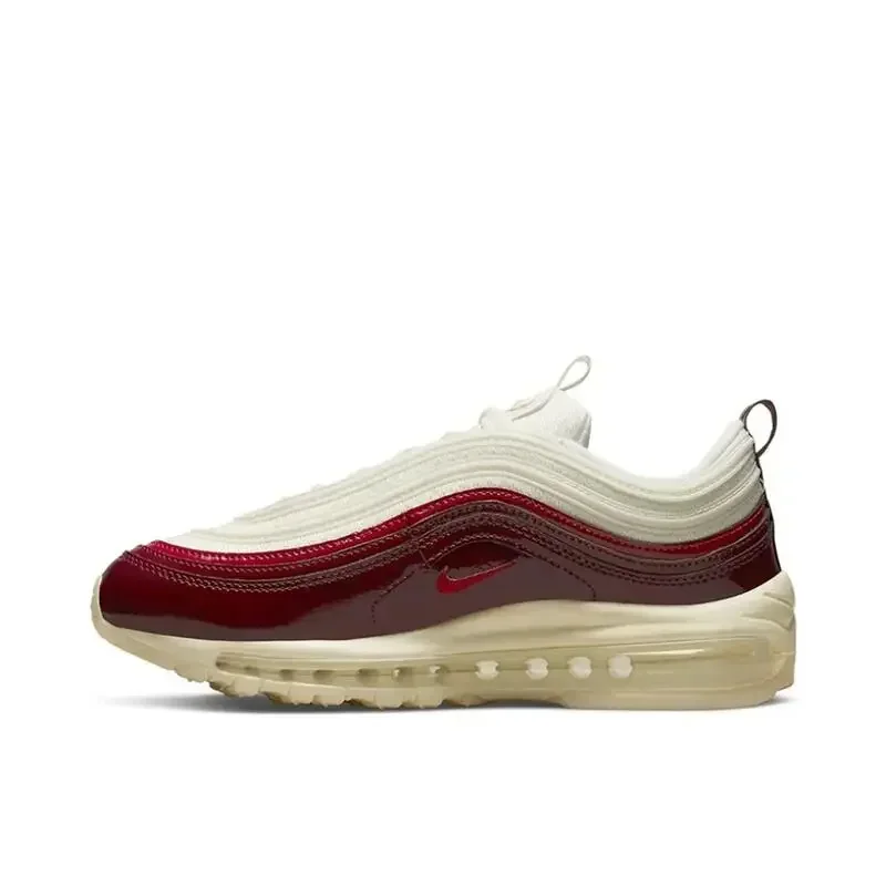 Nike Air Max 97 Women'sAir Cushion Full Hand Snug Ventilate Wear-Resisting Retro Running Shoes Pink