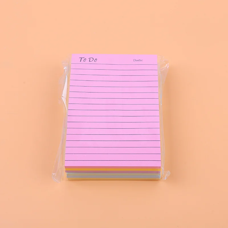 6pcs Morandi Color Notepad Schedule To Do List Sticky Notes Office Stickers Student Self-Adhesive Stickers Small Notebooks