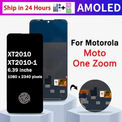 Super AMOLED For Motorola Moto One Zoom LCD XT2010 XT2010-1 Display Touch Screen Digitizer Assembly For Motorola One Pro LCD