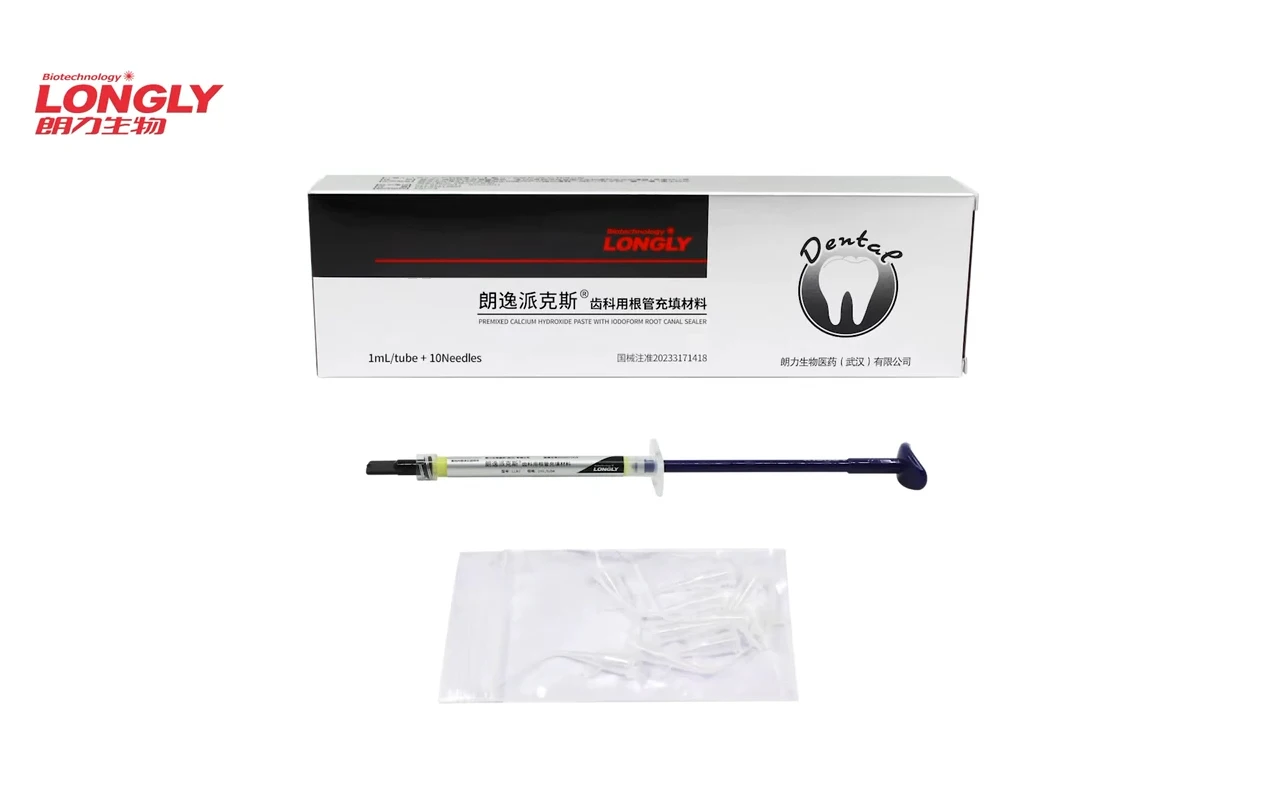 Pediatric Dental Root Canal Filling Paste LONGLY LORPEX Iodoform Calcium Hydroxide Antibacterial Obturation Material 1ml