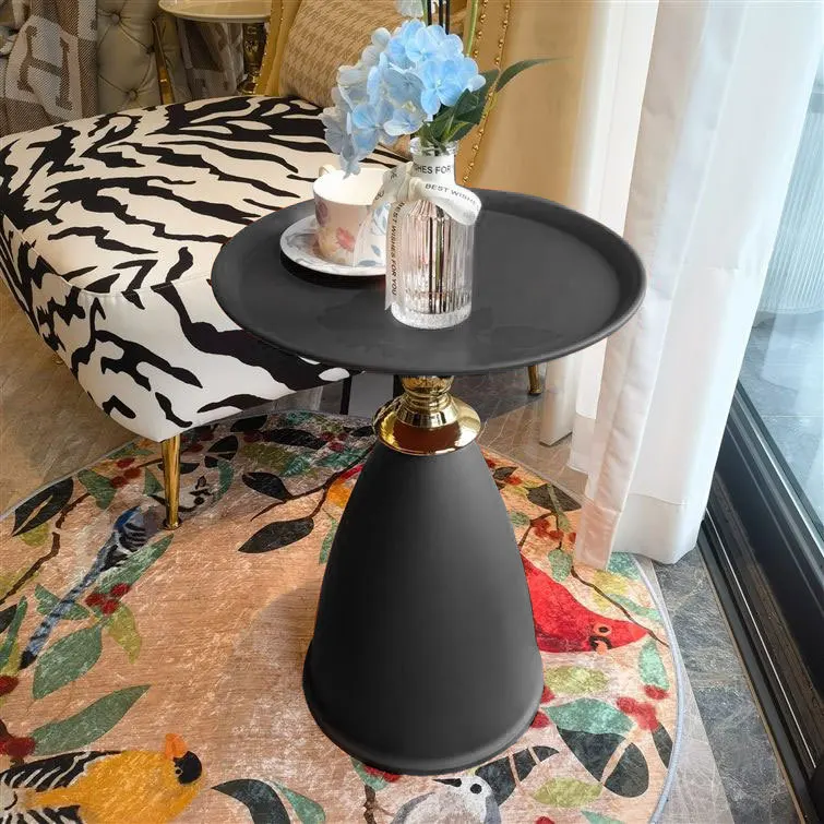 Nordic Style Sofa Side Cabinet Living Room Home Luxury Cream Color Coffee Table Corner Table Iron