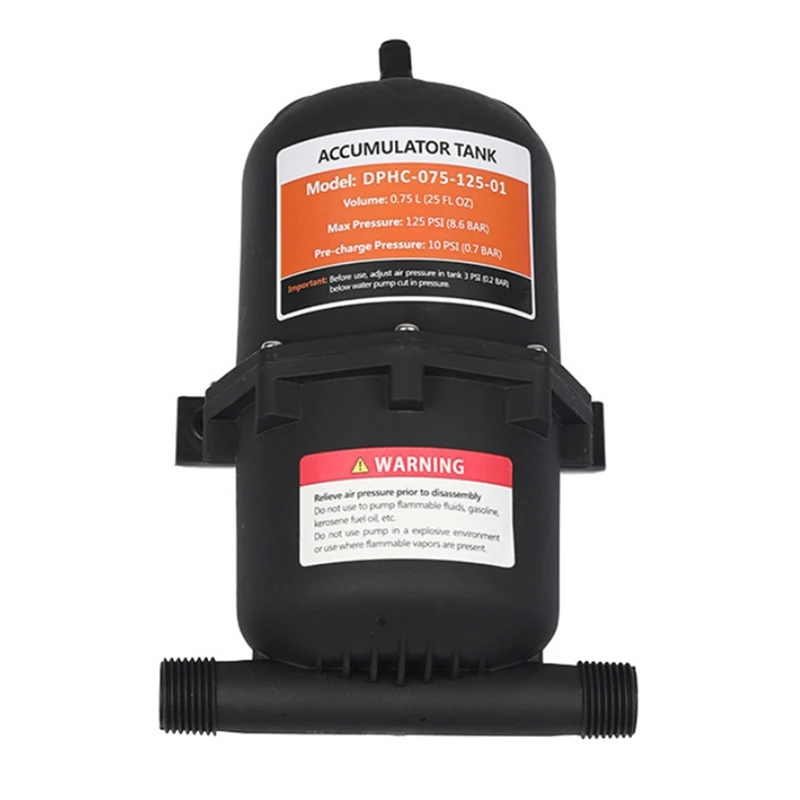 Super Sale Micro Water Pump Pressure Tank 0.75L Gas Storage Tank RV Yacht Diaphragm Pump Constant Pressure Water Supply Equipmen