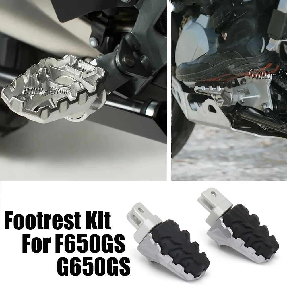 

New Motorcycle Footrests Kit Footpegs Foot Rests Pegs Pedals For BMW G650 GS G650GS 2011-2015 F 650GS F 650 GS F650GS 2003-2007