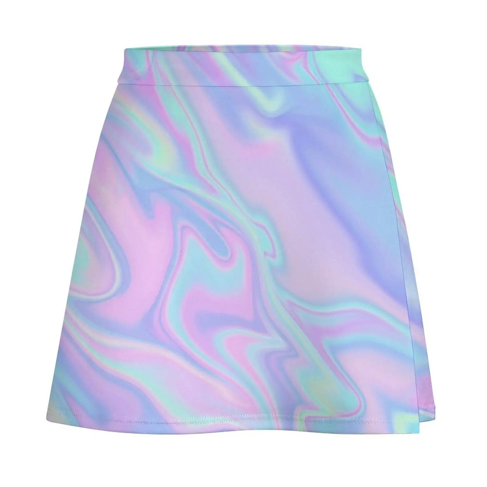 Swirled Iridescence Mini Skirt summer dresses for women 2025 skirt set kawaii clothes