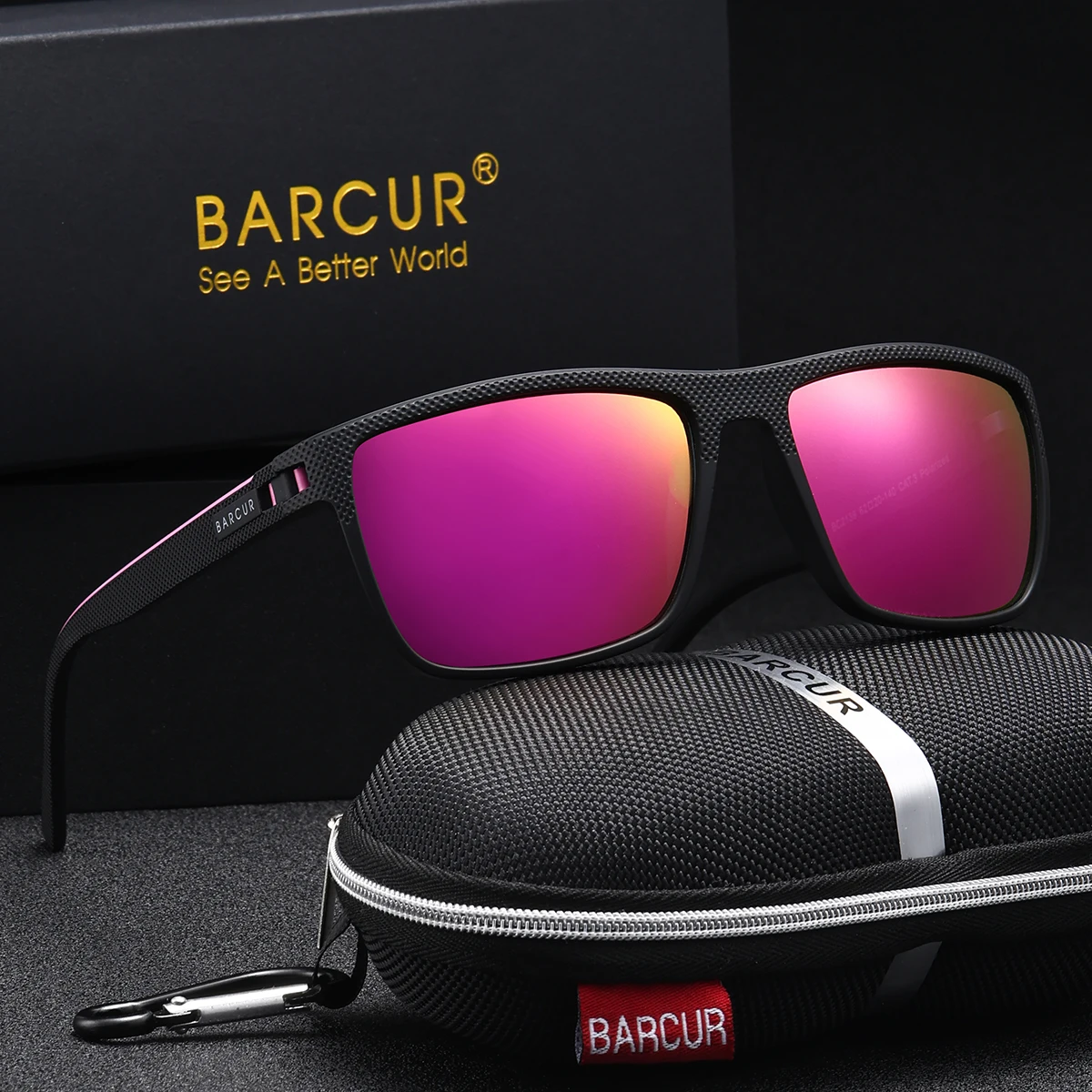 BARCUR Leichte und bequeme klassische Basic-Sonnenbrille mit Tac-Linsenmaterial, der UV-beständig ist, vielseitig für den täglichen Gebrauch – Detail 7
