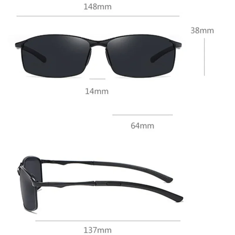 New Luxury Men\'s Polarized Sunglasses Fashion Men Cycling Sports Sun Glasses Vintage High-Quality Male Eyewear UV400 Goggles