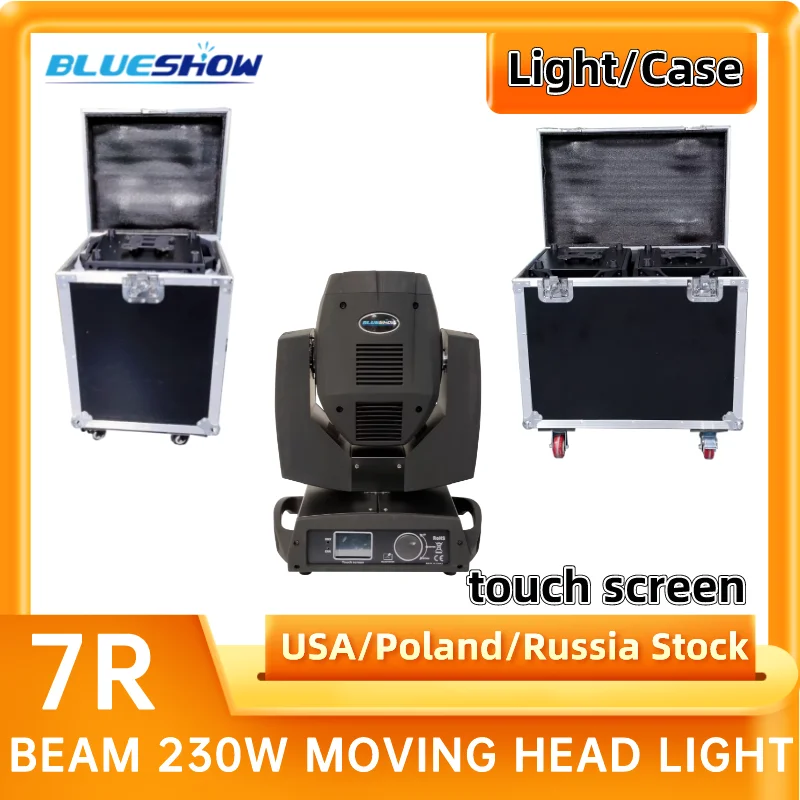 Sharpy Beam Moving Head 7R Beam 230W Touch Screen Beam Light 7r 230W or only 1 Empty Flight Case Nightclub Party Show Project