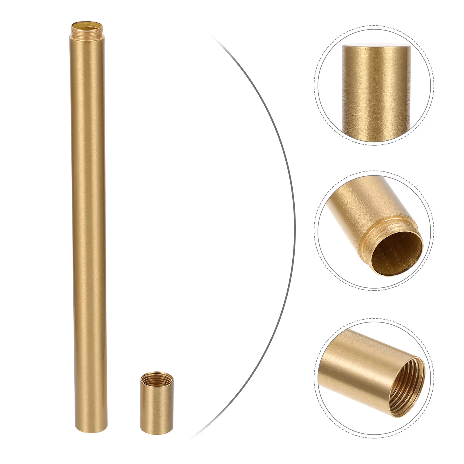 1Pcs Copper Incense Tube Fine Craftsmanship Screw Lid Storage for Incense Sticks Fragrance Sticks Compact Portable Holder
