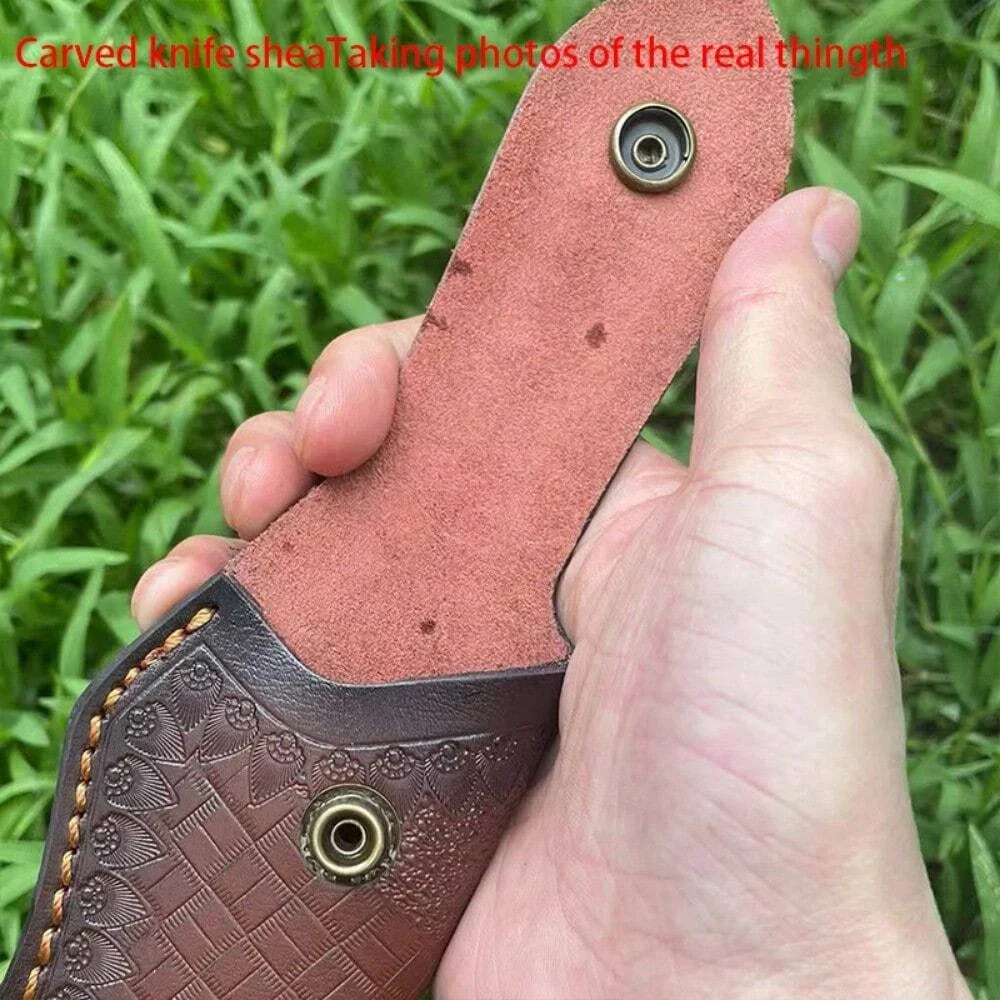 NEW Universal Folding Knife Leather Sheath (Without Tool) Camping Stuff （No Knife）