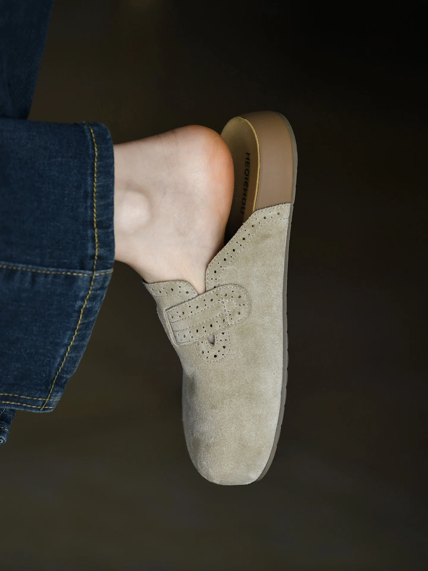 sandales-plates-a-boucle-pour-femmes-heqichou-chaussures-d'exterieur-printemps-ete-mules-plates-a-enfiler-doublure-en-pu-semelle-exterieure-en-caoutchouc-confortables