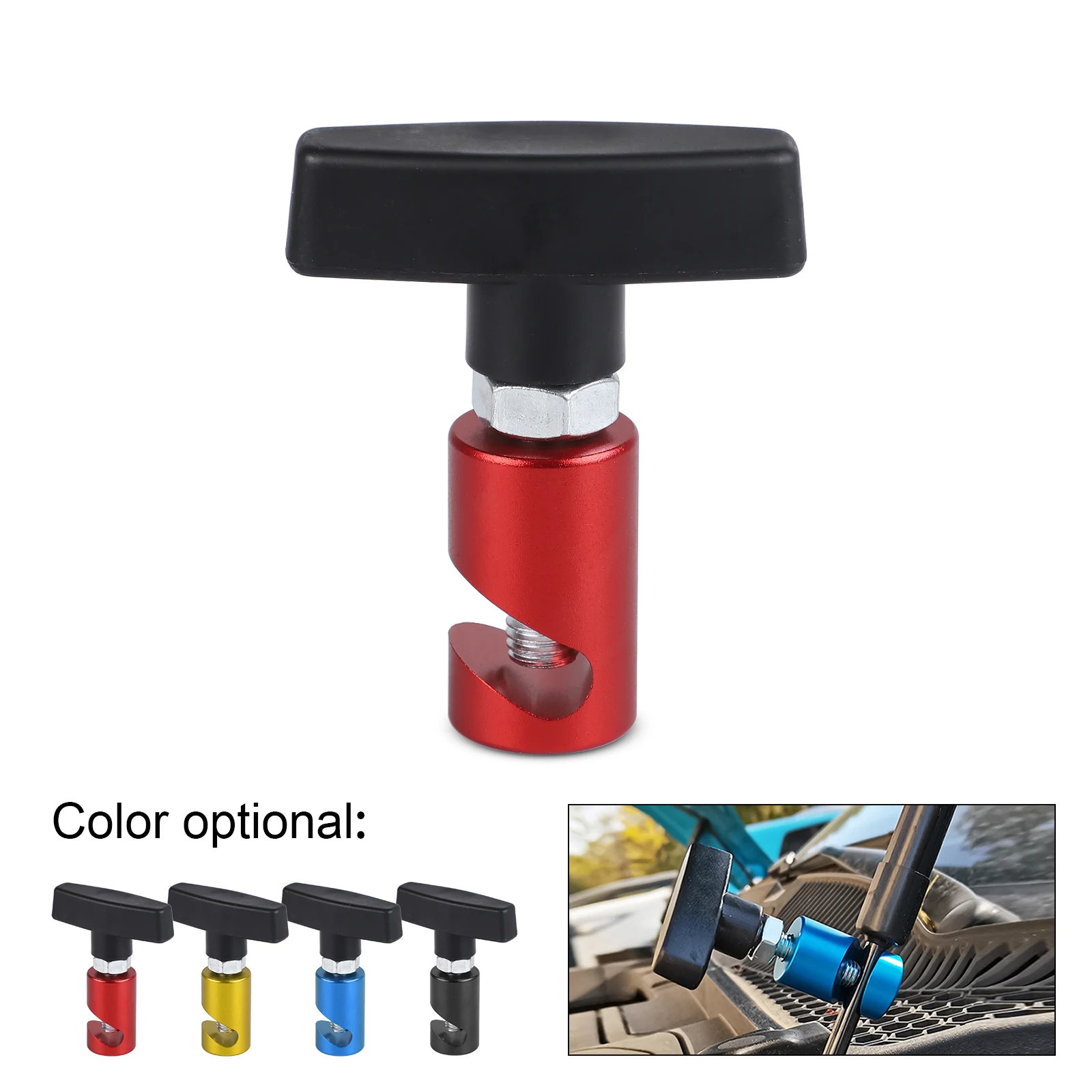 Car Hood Holder Trunk Air Pressure Anti-Slip Accessories Absorber Engine Cover Lifting Support Rod Fixing Clamp