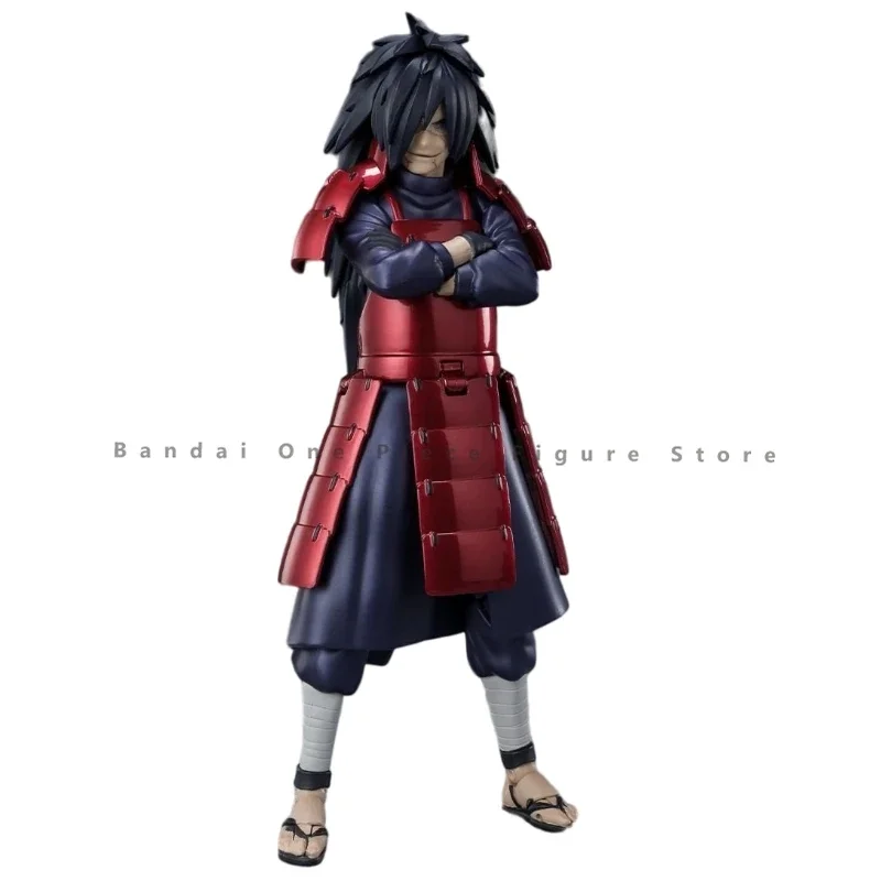 In Stock Original Bandai Naruto SHF Uchiha Madara Action Figures Animation Model Genuine Collector Anime Hobby Gifts for kids