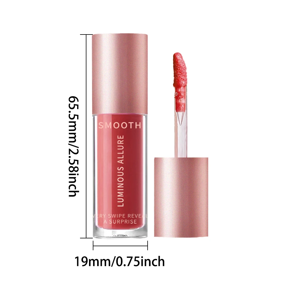 Glow Reviver Lip Oil – Lucido idratante ad alta lucentezza, finitura liscia non appiccicosa, umidità duratura, trucco natalizio e invernale