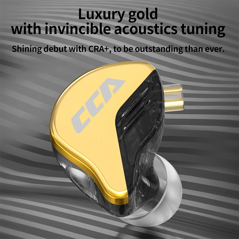 CCA CRA+wired headphones with 3.8-micron ultra-thin diaphragm, electronic sports gaming headphones with triple frequency balance
