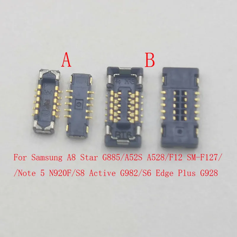 Conector FPC de Botão Home com Leitor de Impressão Digital (2-20 Peças) para Samsung Galaxy A52S F12 A8 Star Note 5 S8 Active A920 S6 Edge Plus G928