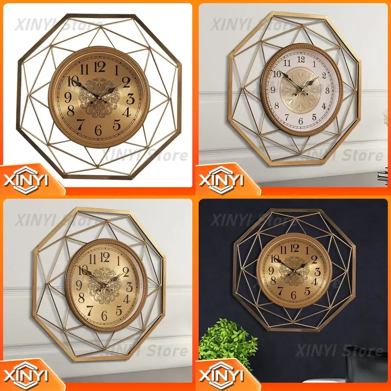 Silent Wall Clock Light for Living Room Luxury Personalized Craft Wall Watch Home Fashion Decoration Clock for Modern