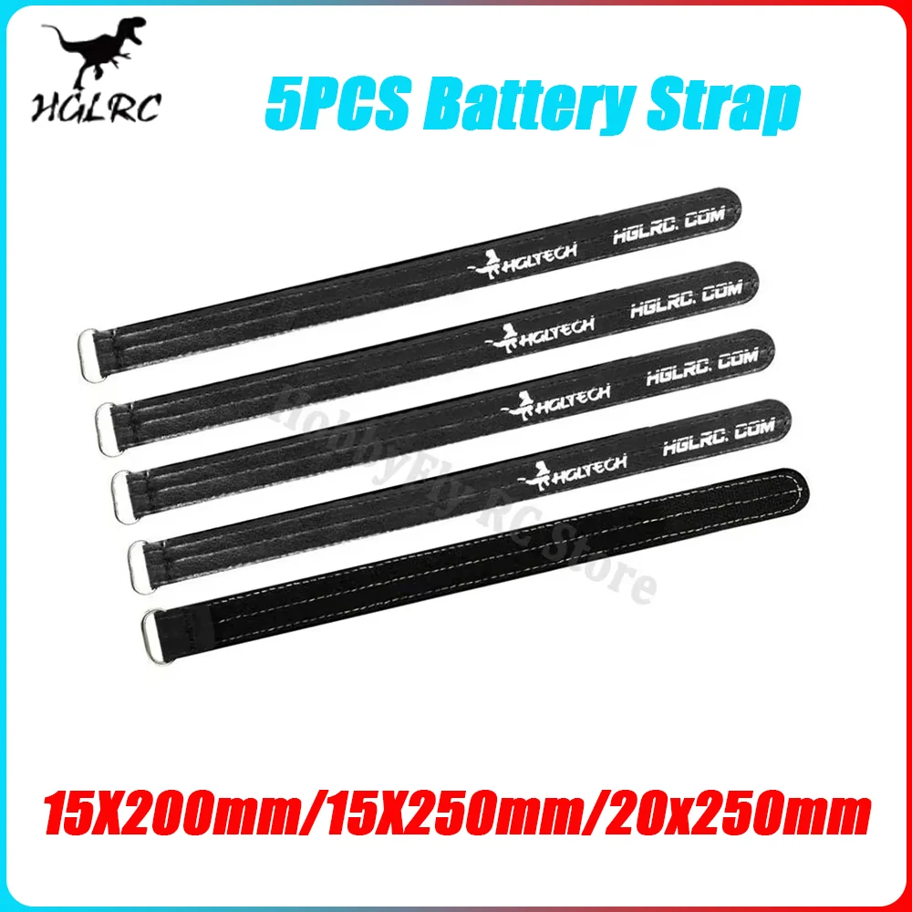 【セール中】5 個 HGLRC メタルバックルバッテリーストラップ 200 ミリメートル/250 ミリメートル RC FPV レーシングフリースタイル長距離ドローン 4S 6S リポバッテリー用