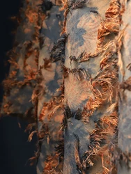 Tassel Tie Dye Fabric Jacquard Cotton Linen Odzież na metry Materiał do majsterkowania Odzież Tkanina do szycia Hurtownia tkanin