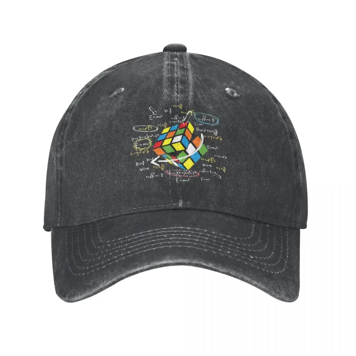 Hip Hop Washed Washed Math Rubik Rubics Player Cube Baseball Caps Spring Summer Adjustable Cowboy Hats Math Casquette Gorras