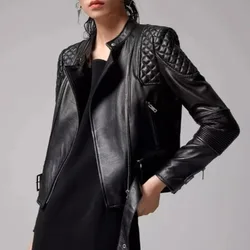 Leather Jackets Women Moto Biker Coat Faux Leather Spring Bomber Jacket PU Windbreak Drive Outerwear Autumn Women Clothes