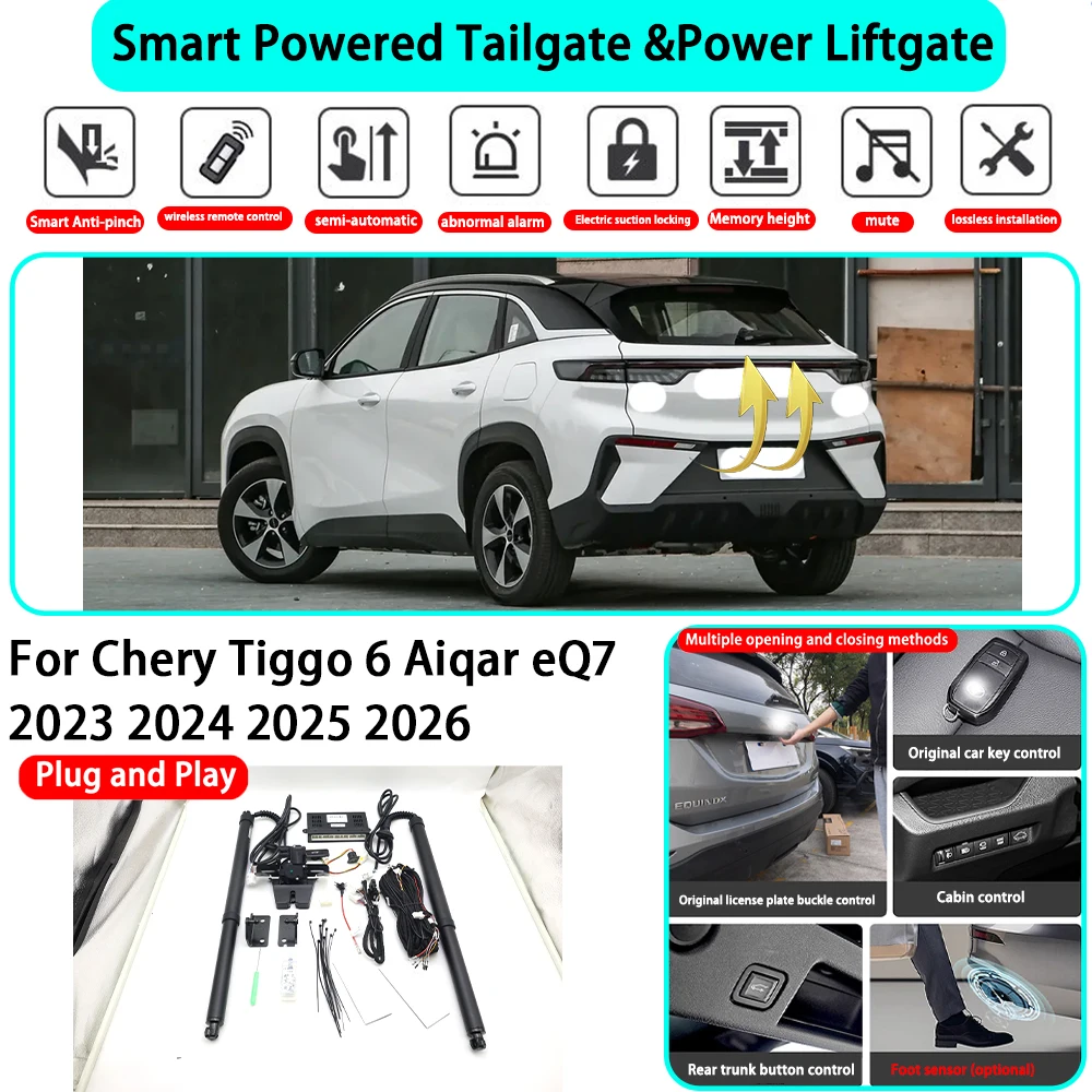 for Chery Tiggo 6 Aiqar eQ7 2023 2024 2025 2026 OEM Smart Automatic Powered Tailgate Electric Power Tailgate Lift Kit Key Close