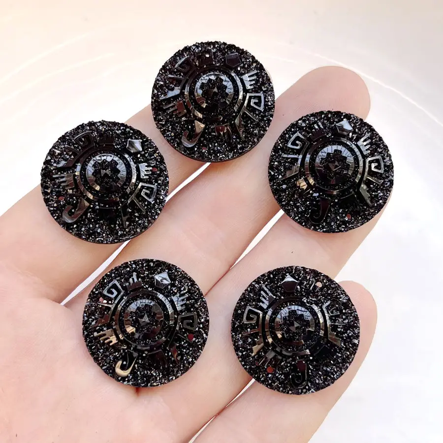 Turtle Mayan Totem Round Resin rhinestone diy Jewelry Indigenous Earrings Sewing Rhinestone suitable for jewelry earrings making