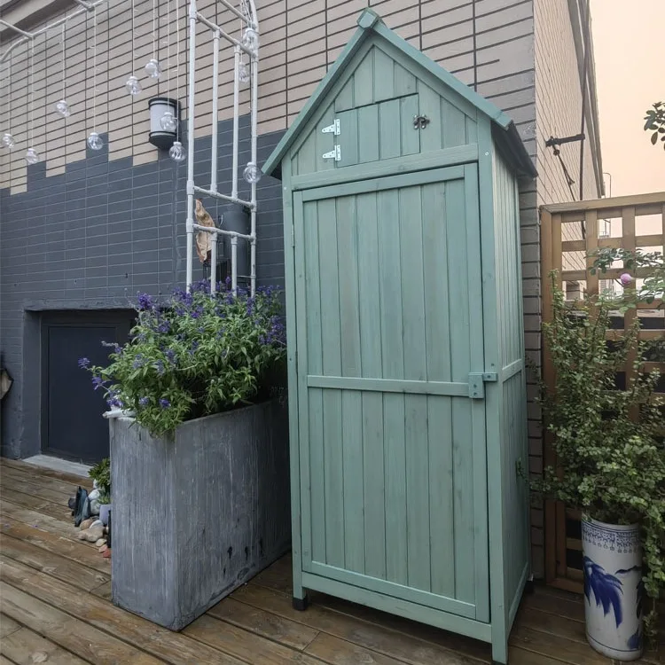 Outdoor tool storage cabinet, outdoor waterproof and sunscreen balcony courtyard garden locker