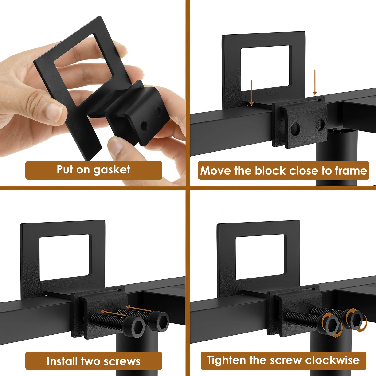 6 قطعة مرتبة التجنيب بار معدني عدم الانزلاق فراش القابض قابل للتعديل فراش استقرار مع مفتاح سداسية لإطار السرير #5