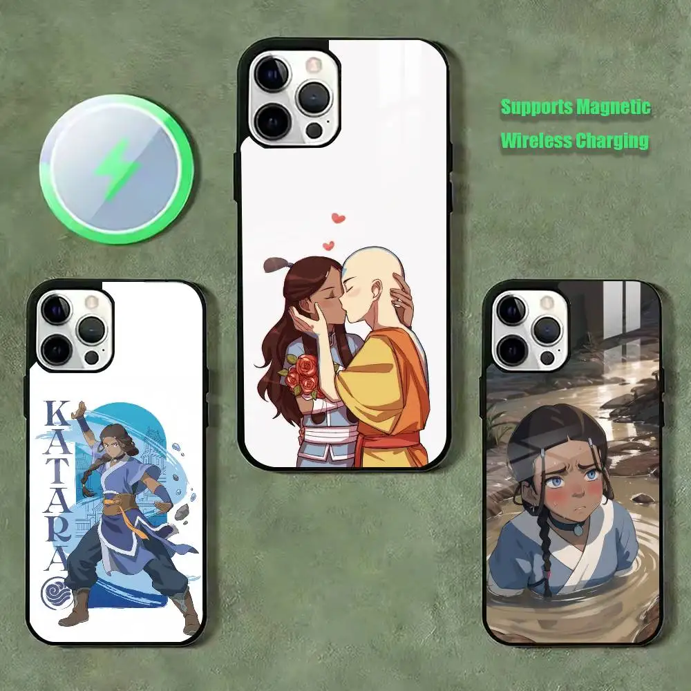 

The Last Airbender Katara Phone Case For iPhone17,16,15,14,13,12,11 Plus,Pro Compatible with magnetic wireless charging