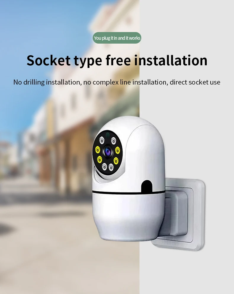 

HD Camera Wireless Human Auto Tracking Cctv Security Surveillance Smart Cloud Color IR Night Vision Wifi Home Cam