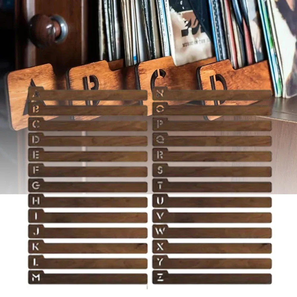 Alphabeticals Vinyl Record Dividers Sturdy Record Holder Rack Guides For Women Men Unisex