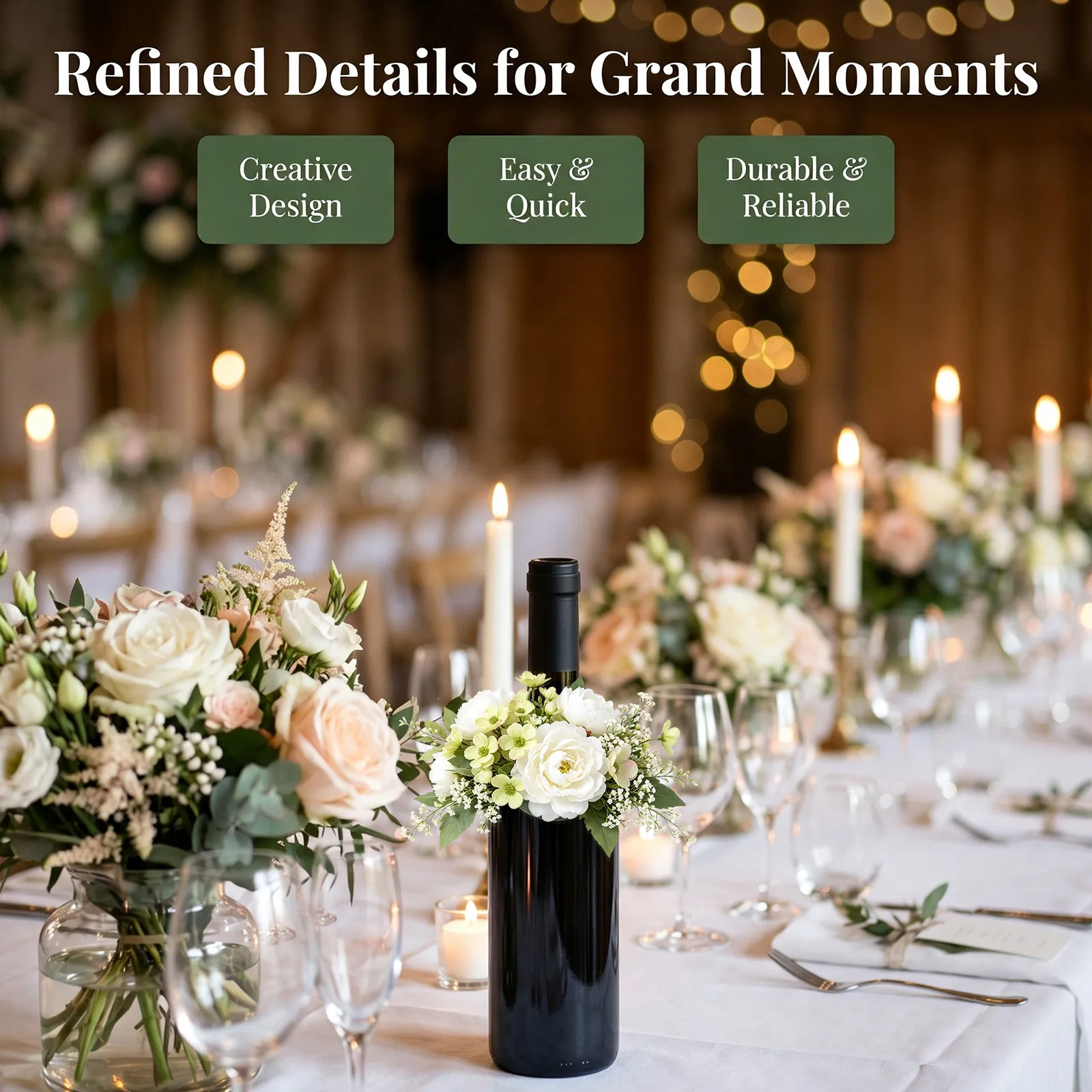 12 unidades de soportes redond - Wedding Floral Supply reseña y precio