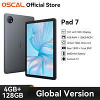 OSCAL Pad 7 Tablet ,Android 14 10.1'' HD+ Display, T606 Octa Core 4GB RAM 128GB ROM 6600mAh 13MP Camera 4G Blackview Tablets PC