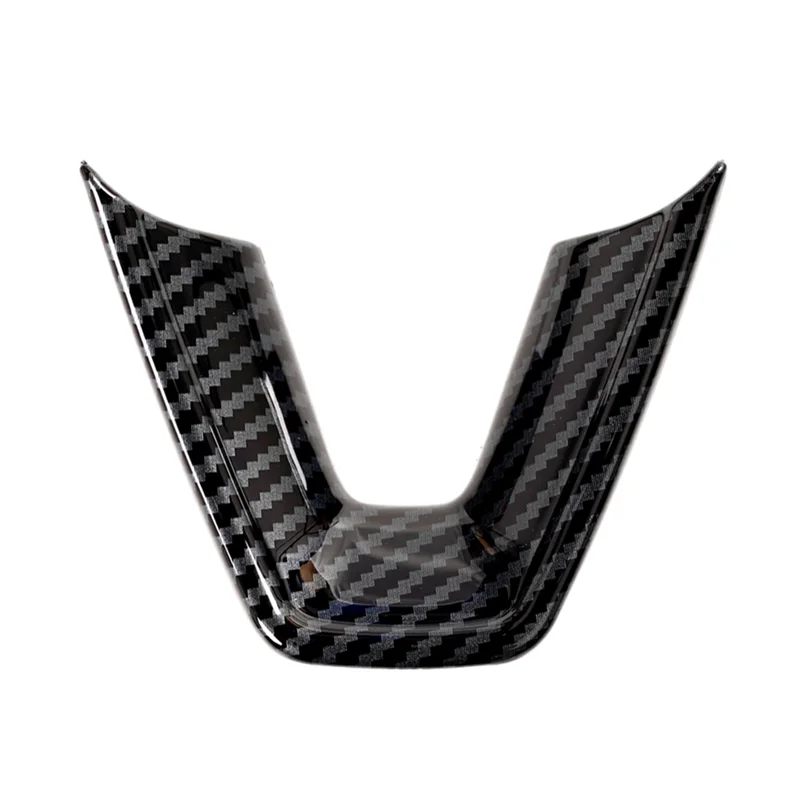 

For Tesla Model 3 Highland 2024 Car Steering Wheel Cover Trim Sticker Interior Accessories ABS Carbon Fiber