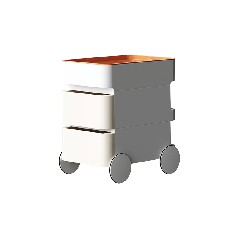 Creative bedside table household bedroom bedside simple design movable cart storage cabinet