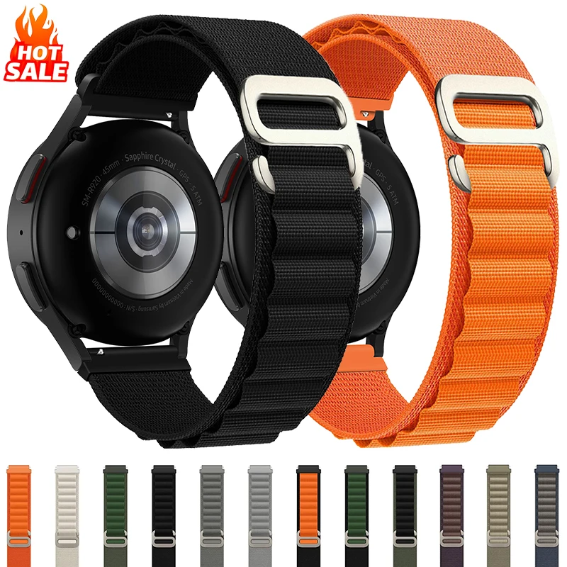 20mm 22mm Nylon-Schlaufenarmband für Huawei Watch GT6/5 5/4Pro 3 46mm Armband für Samsung Galaxy Watch 7 6 5 4 Classic 40mm 44mm Armband
