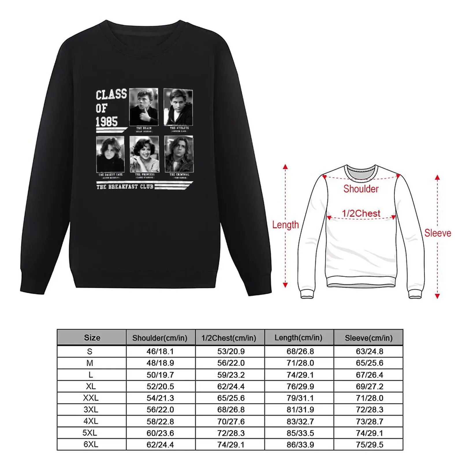 The Breakfast Club - class of 1985 Sweatshirt men's winter sweater streetwear men male clothes new in hoodies & sweatshirts