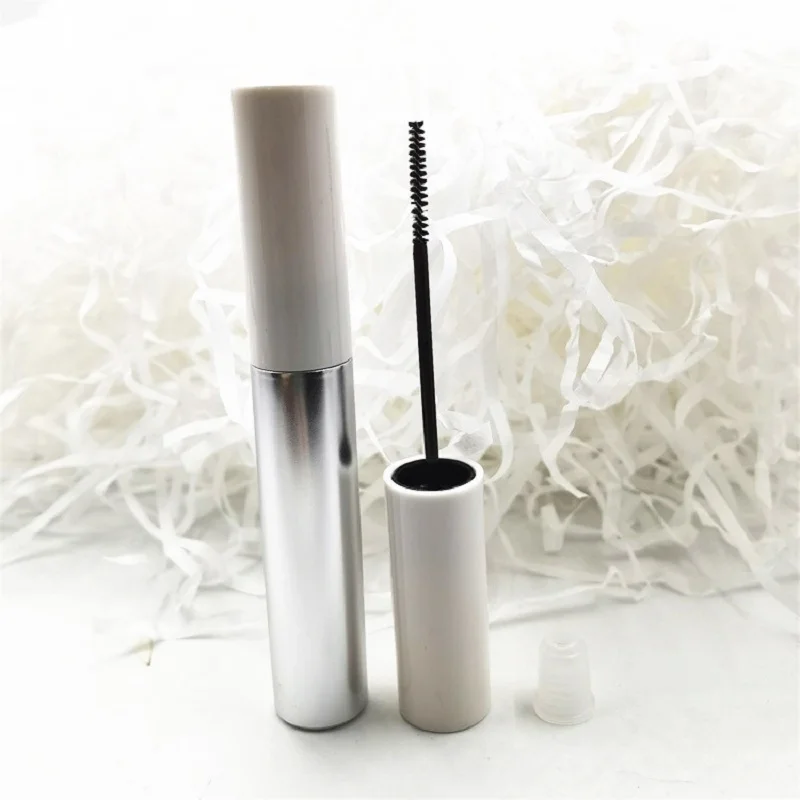 10ML Mascara Tubes Empty Long Thin Brush White Lid Cosmetic Packaging Container Makeup Eyelash Growth Liquid Bottle