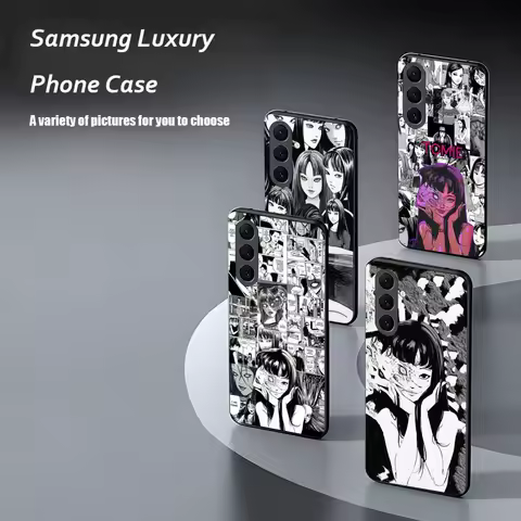 Terrible T-To-miE J-Junji ito Phone Case For Samsung Galaxy S25 S24 S23 S22 S21 S20 Plus Ultra Note20 Soft Black