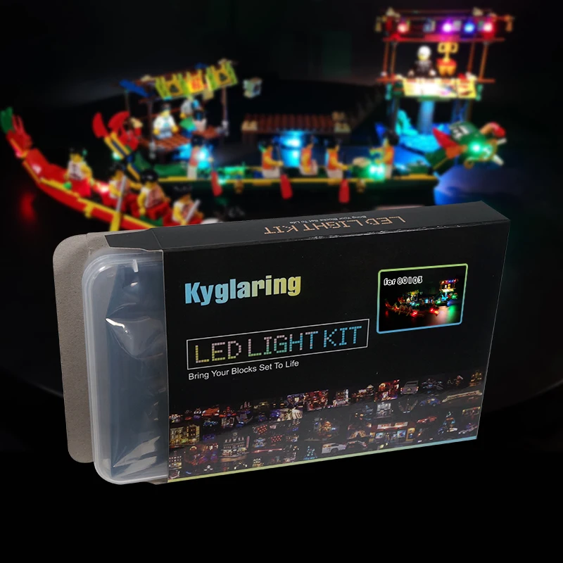 

Led Light Kit For 80103 Chinese Seasonal Set Dragon Boat Race (Not Included Building Blocks)