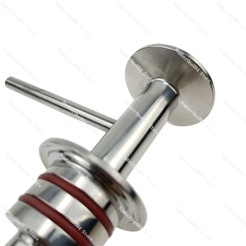 Applicable To Sanitary grade stainless steel quick pack beer and red wine extractor shaft valve 90 degree bend pipe three clip