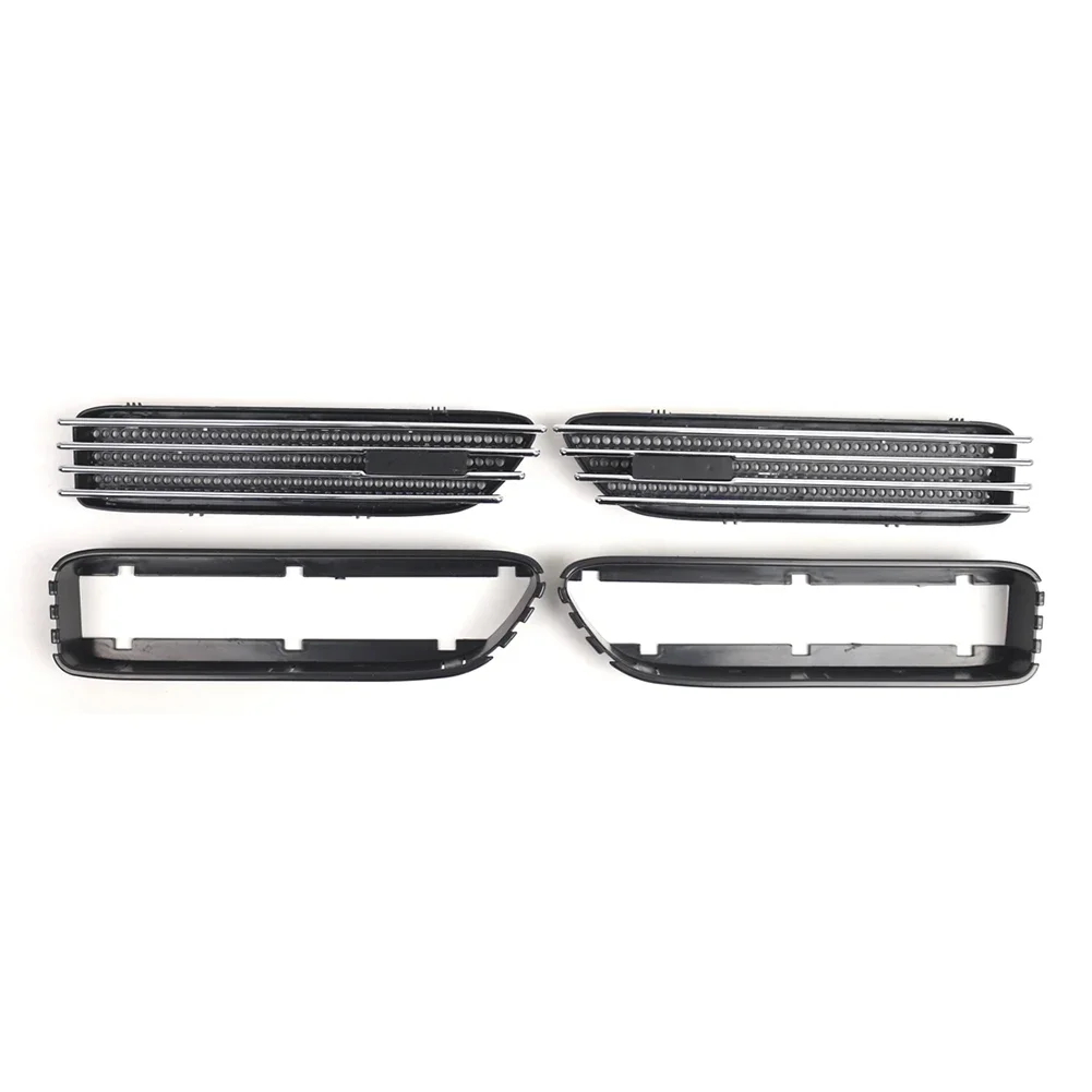 

Black Silver Silver Black Grille High Performance Car Grille Part Vehicle Grille Waterproof Design Easy Installation