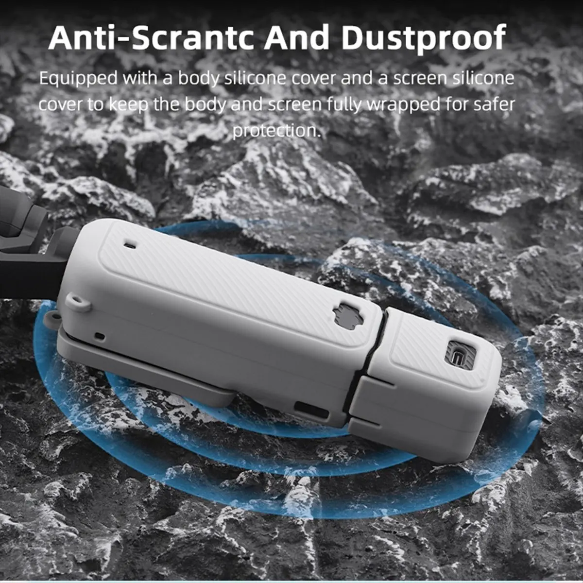 Силиконовый чехол для камеры AYHF для DJI Osmo Pocket 3, защитный чехол для корпуса объектива, защитная крышка для объектива, противоударный корпус, черный, A