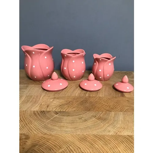 Bibizdevar Polka Dot 3'Lü Jar Set